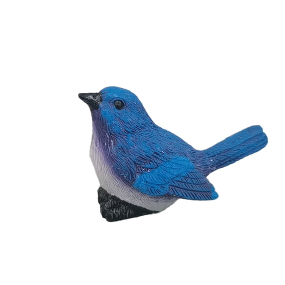 Miniature Figurines, Outdoor Garden Statues, 2 in, Bird decor for Home, Bird Nest decor, Fairy Garden decor, Blue decorations, Resin Figurines, Backyard decorations Outdoor,