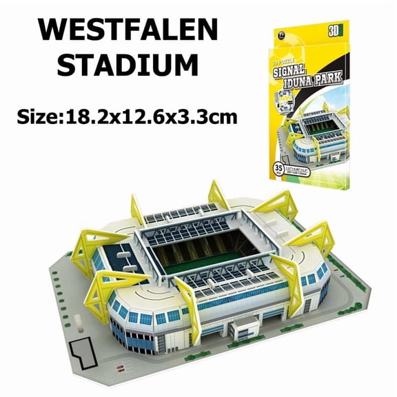 Miniature Football Field 3D DIY Puzzle World Famous Stadiums Models Football Game Peripheral Toys Fans Birthday Toys Gifts DDJ