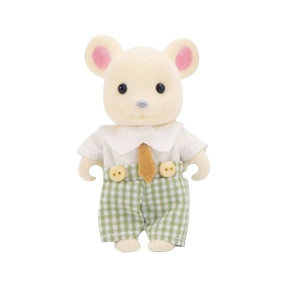 Miniature Forest Animal Figurines Toy with Removable Outfits, Simulation Little Critters for Imaginative Play and Home Display Collectible