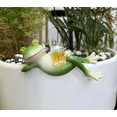 thumbnail image 1 of Miniature Frog Figurines Plant Decorations for Pots, Funny Tipsy Frog Garden Decor Outdoor Decoration Frog Statue Planter Hugger Gift for Flower, Yard, Lawn Ornament, Picture Frame Decoration, 1 of 11