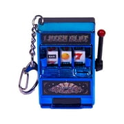 Miniature Fruit Slot Machines Keychain Plastic Prize Toy Keyring Pendant Jewelry Easy Carry Entertainment Gadget