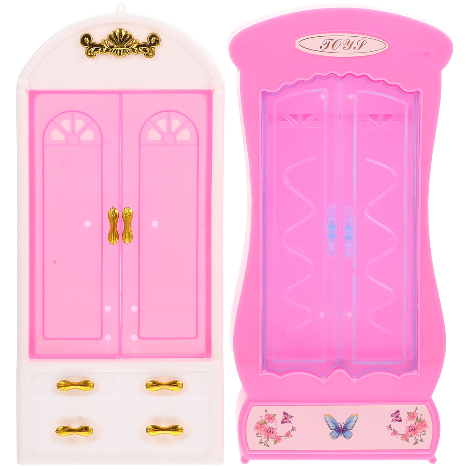 Miniature Furniture Doll Wardrobe Closet for 18 Inch Dolls Clothes Home