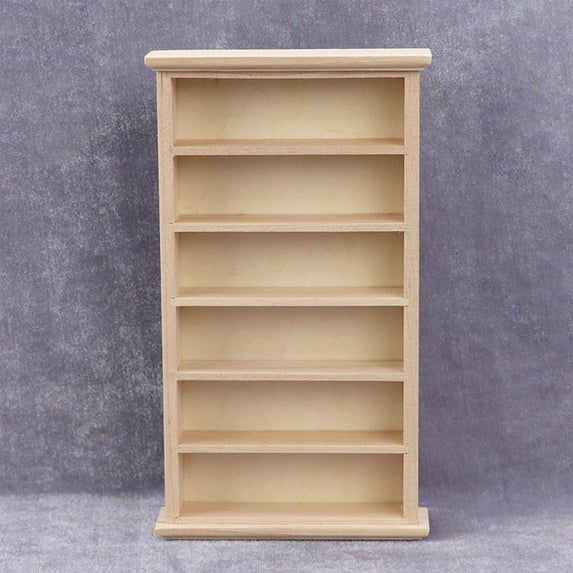Miniature Furniture Model 6 Layers Shelf Display Rack 1:12 Doll House Accessory