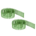 thumbnail image 1 of Miniature Garden Fence, 35 Inch Long Decorative Picket Fence, Light Green 2Pack, 1 of 6