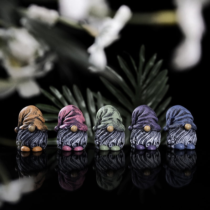Miniature Gnome Figurine Garden Resin Gnome Statue Decoration Garden