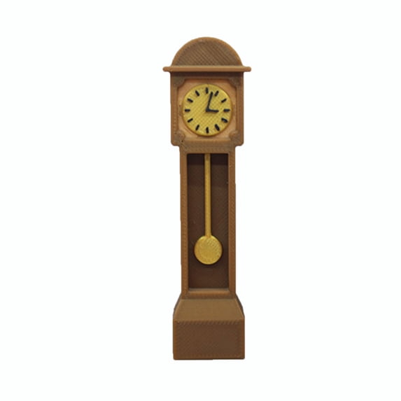Miniature Grandfather Clock Model Figurine Furniture for Doll House Enthusiasts and Photographers Scene Setting Props