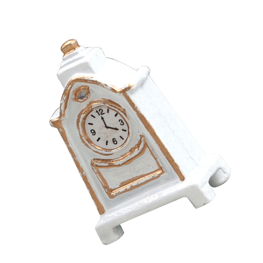 Miniature Grandfather Clock Tabletop Clock for Mantel Decor Vintage