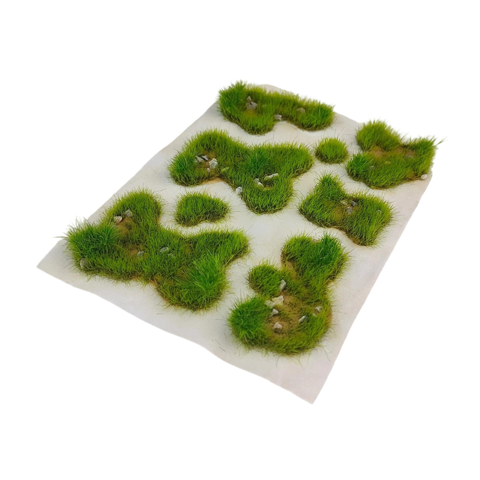 HAOBIN Boîte De Mini Fleurs Et Touffes Herbe Auto-Adhésives – Décoration Paysage Modèle Ferroviaire Et Maison De Poupée