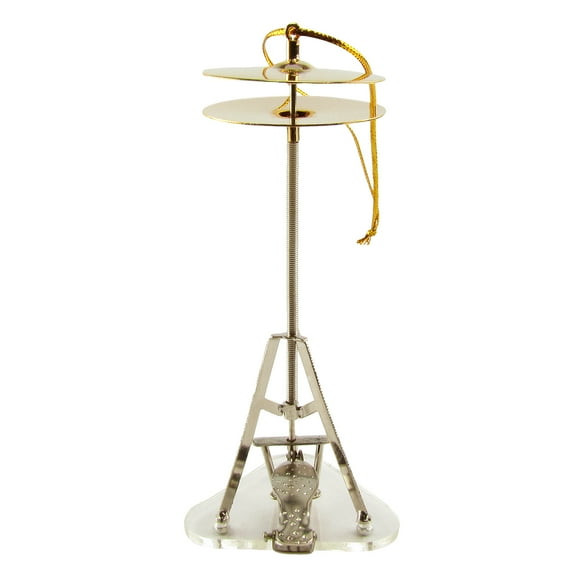 Miniature Hi-Hat Cymbals Cymbal Stand Realistic Ornament Musician/Drummer Gift
