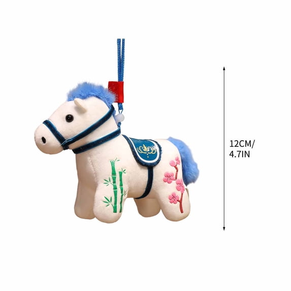 Miniature Horse Keychain with Durable Metal Clip, Cute Bag Charm for Backpacks and Purses, Themed Accessory for Equestrian Lovers and Horse Enthusiasts