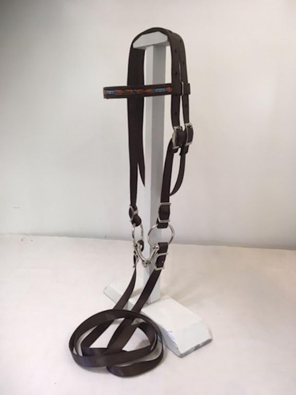 Miniature Horse Bitless Bridle With Reins - Small Pony Size, Made In USA