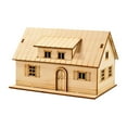 thumbnail image 1 of Miniature House 3D Model Architecture Wooden Material Desktop Decorative Diorama for Adults Kids Hobby, 1 of 9