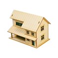 thumbnail image 1 of Miniature House Model Landscape Building DIY 3D Unpainted Realistic Texture for Kids Sand Table Scene, 1 of 9