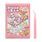 Miniature House Stickers for Scrapbooking, 3D Craft Scene Collection Set with Decorative Stickers for Card Making Journals DIY Projects, Creative Artistic Supplies for Hobbyists Crafters