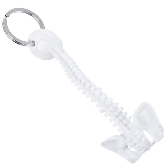 Portable Human Spine Skeleton Specimen Keychain Anatomical Model Keyring for Classroom Teaching Unique Gift for Doctor