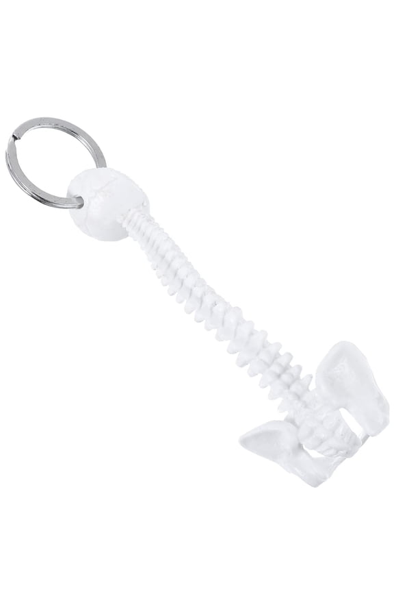 Miniature Human Spine Skeleton Keychain for Teaching Aid Decorative Anatomical Model Keyring Handmade Car Key Charm