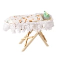 thumbnail image 1 of Miniature Ironing Table and Iron for 1/12 Dollhouses Ironing Board Collectible Dollhouses Furniture Accessories, 1 of 9