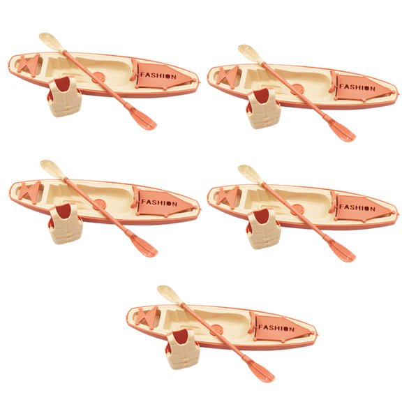 Miniature Kayak Oar Life Preserver Set Canoeing Gear Simulation Set Ideal For Physics Experiments And Science Projects