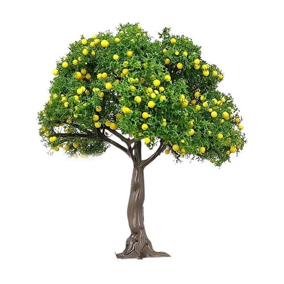 Miniature Landscape Tree for Model Scenes, Realistic Fruit Tree Ornament for DIY Crafts