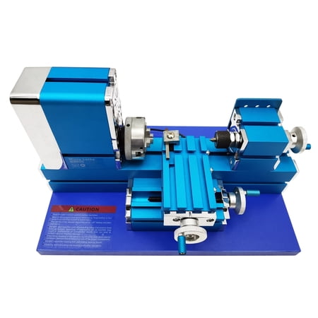 Miniature Lathe All Metal Didactical Mini Metal Lathe Machine Benchtop Mill Equipment 100-240V