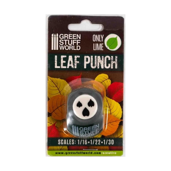 Green Stuff World Miniature Leaf Punch - Lime (Dark green) New
