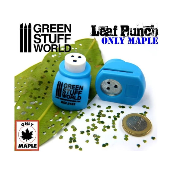 Miniature Leaf Punch - Maple (Medium Blue) New