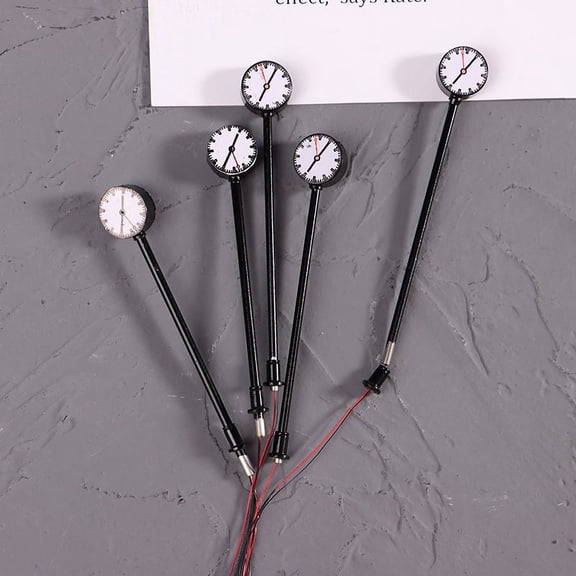 Miniature Led Lighting Model Railway HO N Scale Lights Lit Platform Clock Lamp