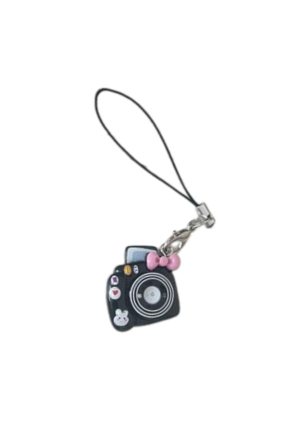 Miniature Macaron Camera Keychain - Vibrant Resin Phone Lanyard, Stylish Bag Charm for Daily Use (119)