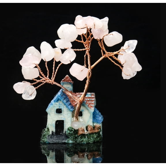 Miniature Mini Crystal Feng Shui Tree Gemstone Chip Crystal Tree Of Life/ Chakra Tree Healing