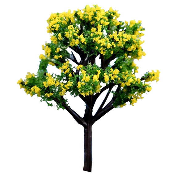 Miniature Model Trees, Fairy Garden Trees Set for Diorama, Architecture, Train Scenery for Handcrafts, Small Dollhouse Pots Decor Moss Craft Garden Ornament, Diorama Landscape Accessories, 1PC