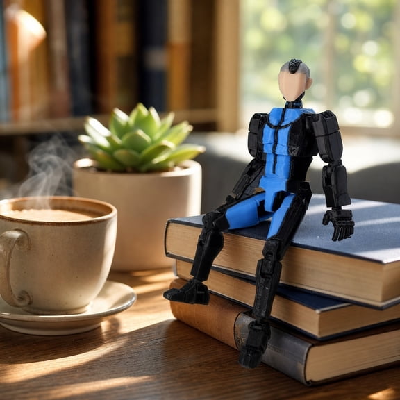 Miniature Multifunctional Articulated Figurines, 3D Printed Articulated Fighting Action Model with Movable Joints, Suitable for Christmas Desktop Decoration Gifts(1pcs)