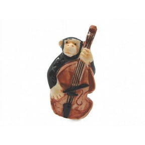 Miniature Musical Monkey Playing The Bass