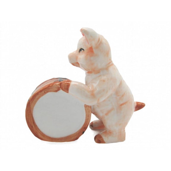 Miniature Musical Pig With Drum
