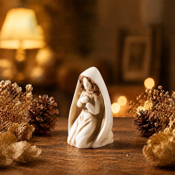 Miniature Nativity Scene Figurine Set, Ideal Christmas Decoration, Holy Family Themed Holiday Display, Religious Tabletop Ornament, Festive Keepsake