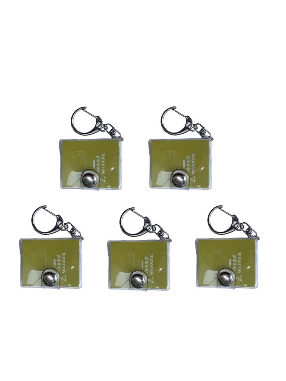 Miniature Notebook Keychain Refillable Journal Travel Notebooks Memobook Pocket PVC Notepads for Keyring Bag Charm