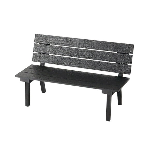 Miniature Outdoor Bench Recliner Chair Patio Furniture Chair PLA Material for Fairy Garden Micro Landscape Decoration