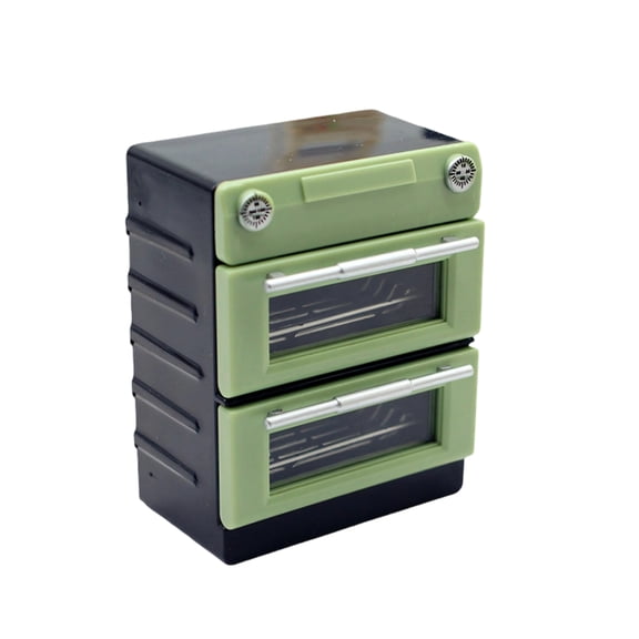 Miniature Oven Model Figure Doll House Kitchen Accessories With 2 Layer and Baking Tool For 1/12 Scale Scene Setting