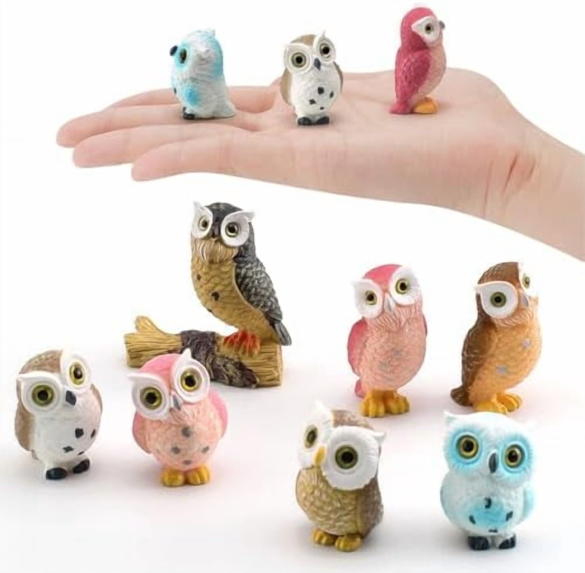 Miniature Owl Decorative Figurines 7 Pcs Mini Owls Fairy Garden ...