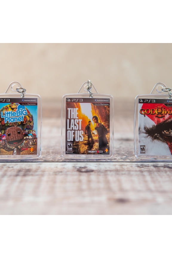 Miniature PS3 Game Acrylic Keychains! (1 keychain)