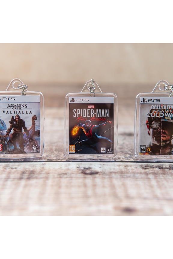 Miniature PS5 Game Acrylic Keychains! (1 keychain)