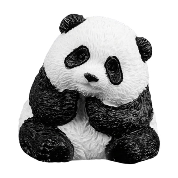 Miniature Panda Figurines Decorative Panda Decor for Home Office Bedroom Micro Landscape Displays