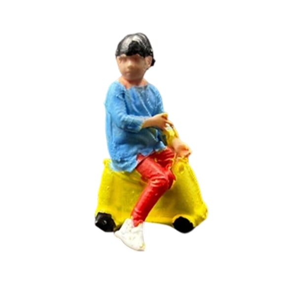Miniature People Figure Diorama Model Resin Hand Painted Decor for Architecture Enthusiasts Scenes