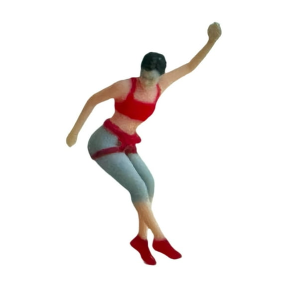 Miniature People Figure Mini Models Tiny Diorama Painted Rock Climbing Pose for Sand Table Scenery Models