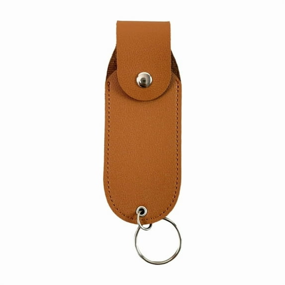 Miniature Pepper Sprays Holder Keyring Practical PU Leather Pouch Portable Sleeve for Personal Safety Devices