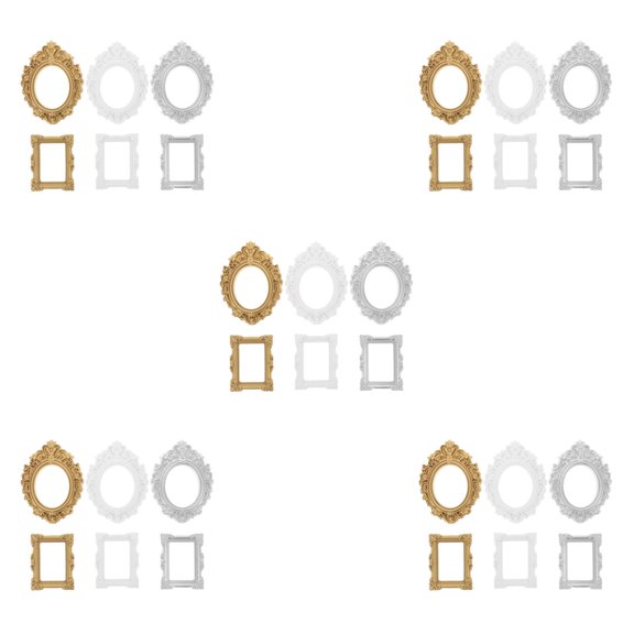 Miniature Photo Frame, 30 pcs Photo Frame Design Phone Shell Decor Accessories Crafts Making Materials