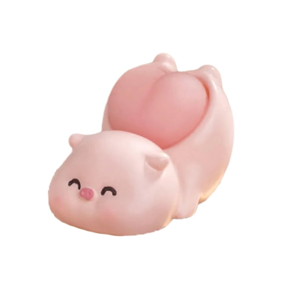 Miniature Pig Sculpture Funny Home Decoration Fit Small Garden Displays