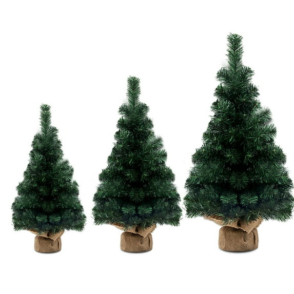 Miniature Pine Christmas Tree, Tabletop Mini Christmas Tree for Christmas Home Office Decoration, 15.7"