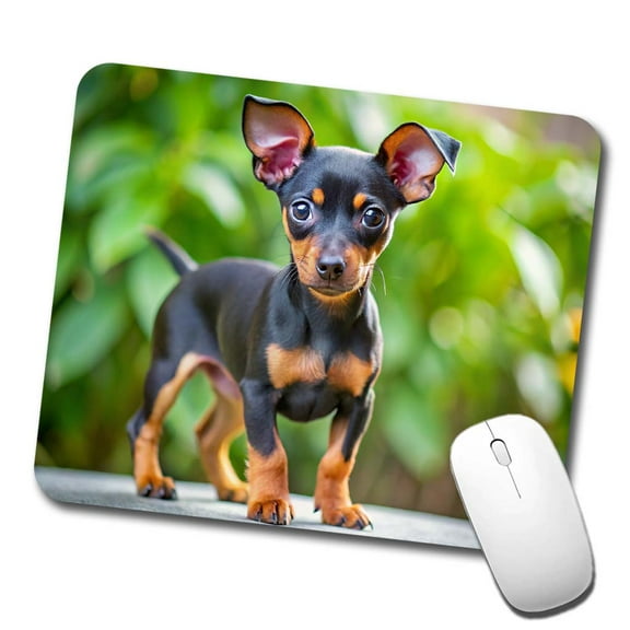 Miniature Pinscher Dog Puppy Photo Mouse Pad Low Profile Gaming Mat