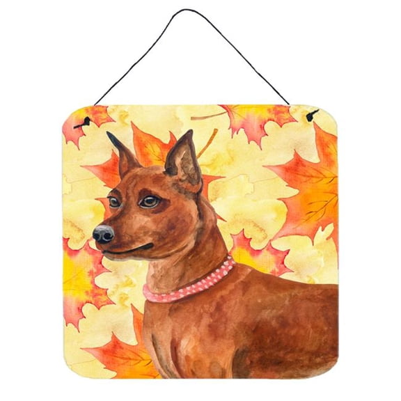 Miniature Pinscher Fall Wall or Door Hanging Prints