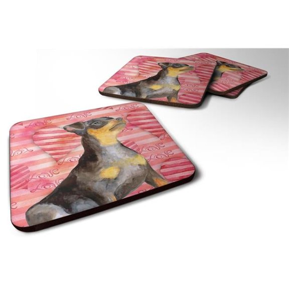 Miniature Pinscher No.2 Love Foam Coaster